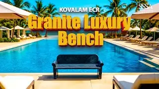 Granite Luxury Poolside Bench  Crafted by Sri Shanmuga Stone Art