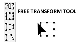 Adobe Illustrator CC Tutorial | Transform tools – Free Transform Tool #C8-E7