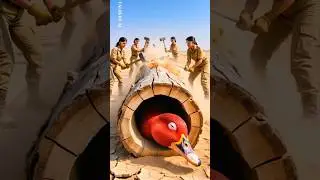 rescue giant duck from big log #animals #funny #shorts #viral