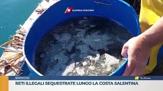 Reti illegali sequestrate lungo la costa salentina