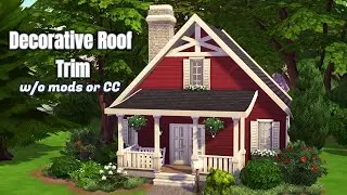 Decorative Roof Trims |NOCC or Mods| No packs needed| The Sims 4