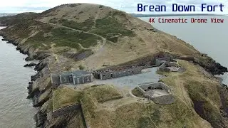 Brean Down Fort Cinematic Drone View (4K)