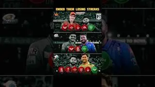 ended their losing streaks