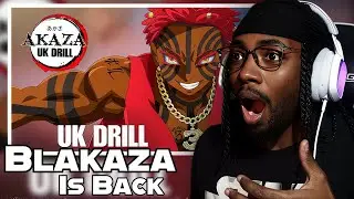 Pureojuice BLAKAZA 2 | AKAZA UK DRILL | DEMON SLAYER RAP Reaction