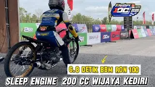 HEBOH SETING PAGI IDC SLEEP ENGINE 200CC WIJAYA 6,8 DETIK BBM RON 100