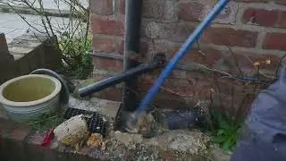 Massive fat berg from a blocked drain #sewage #blockeddrains #drainunblocking