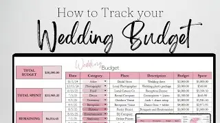 Wedding Budget Spreadsheet Excel and Google Sheets for Making Wedding Planning Organization Easy