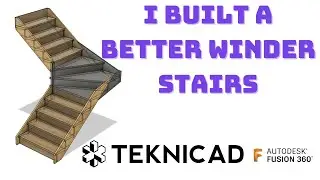 Fusion 360 Box Winder Parametric Stairs Stress tested