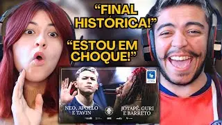 (MAIOR FINAL DA HISTÓRIA) NEO, APOLLO E TAVIN X JOTAPÊ, GURI E BARRETO BDA 8 ANOS |  REACT em CASAL