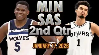 Minnesota Timberwolves vs San Antonio Spurs 2nd Quarter Part 1 Highlight - JAN 17, 2026