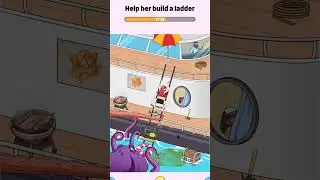 Help her climb to the safe spot 😱🤯 #brainyprankster #survival