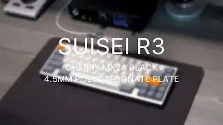 Suisei R3 Prototype typing sound I 4.5mm Polycarbonate Plate I Cherry MX2A Black