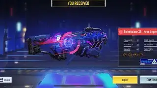 Mythic switchblade x9 neon legend full draw upgrade @callofdutymobile free mythic cards