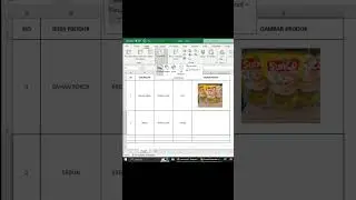 cara memasukkan gambar di excel #shorts