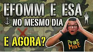 ESA e EFOMM 2026 NO MESMO DIA? Veja como isso afeta sua preparação!