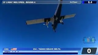 Tango Bravo Delta, Canopy Formation 2-way Sequential, 2024 USPA National Championships