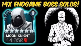 MOON KNIGHT ULTIMATE SHOWCASE - 14 ENDGAME BOSS SOLOS! - Marvel Contest of Champions