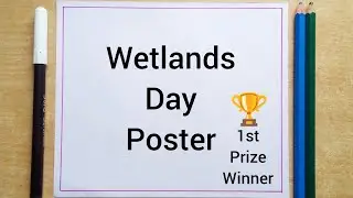 World Wetlands Day Drawing || Wetland Day Poster Drawing || Wetlands Day Drawing