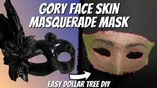 How To Make A Face Skin Masquerade Mask - Halloween DIY Props - DIY Mask Tutorial | Dark Nook