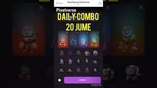 Pixel tap daily combo 20 june | Pixelverse daily combo today #pixelverse #pixeltap