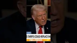 WATCH THIS: Trump Suggests Tariffs Could Replace Income Tax&mdash;A Bold Economic Shift! #usa #maga #trump