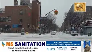 #USA Mein Cold Wave Ke Baad #NewYork Ke #BronxBorough State Ka Haal Behaal