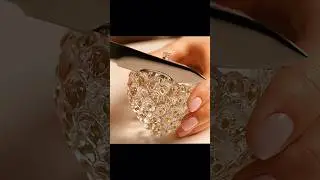 cutting glass ASMR ✨ #asmr #relaxing #notalkingasmr #viralasmr  #glassasmr #glasscutting#viral