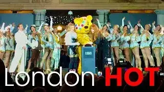 Covent Garden Christmas lights 2017 with Kylie Minogue, Pudsey & Musical 42nd Street