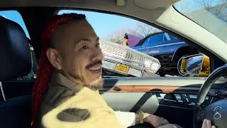 SHOがゴールドベンツでローライダーがたくさん集まるミーティングに突撃してみた【Lowrider meeting in お台場 / Impala 】