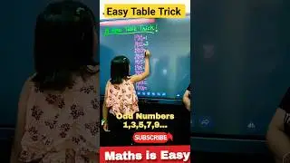 Easy Table trick of 19 | Table of 19 🔥 | Maths Tricks for Fast Calculation #ytshorts #shorts #fun