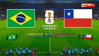 BRAZIL vs CHILE - FIFA World Cup 2026 Qualifiers |Full Match All Goals | Pes 21 Simulation