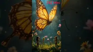 Mini's in magic world#ai #butterfly #mini #shorts #cute#big #viral #trending#magic #world