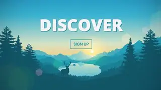 Full Screen Animated Landing Page - Responsive HTML5 & CSS3