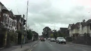 Driving Along Tudor Way, Bromyard Road, St Johns & Tybridge Street, Worcester, UK 2nd November 2013