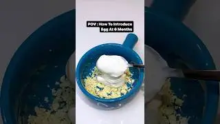 Egg for babies !! How to give egg to baby ? #eggyolk #blw #babyfood #weaningbaby #yogurt #viral