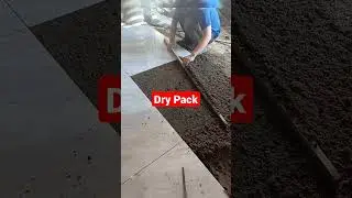 Drypack preparation tile flooring #diy #construction #masonry