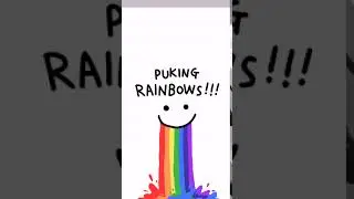 Puking rainbows Animated
