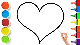 How To Draw Heart Easy || Drawing For Kids @AestheticHarisGohar 