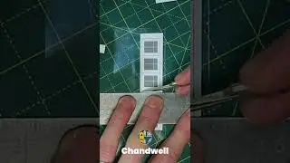 Easy model window frames - The Sticky Label Method #modelrailways #scratchbuild #modelbuilding