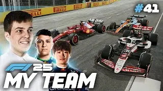 😳LAPPED CARS CAUSE DRAMA! F1 25 My Team | S2 R18 Singapore GP