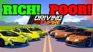 Битва между бедными и богатыми за лучшие гаражные постройки в Driving Empire!