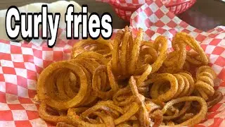 How to make curly fries ||カーリーポテトフライの作り方