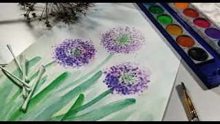 KunstNatur - Zierlauch malen