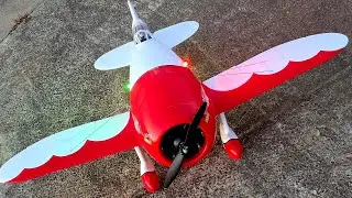 Eflite GeeBee R2 1.0m Crashes Again, but Lives to Fly Another Day