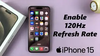 Как включить частоту обновления 120 Гц на iPhone 15 Pro