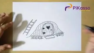 How to Draw Fairytale Hobbit or Dwarf House