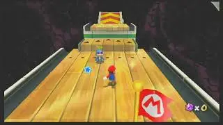 Super Mario Galaxy 2: #91 Melty Monster Galaxy - Hidden ? Star ( The Chimp's Bowling Challenge)