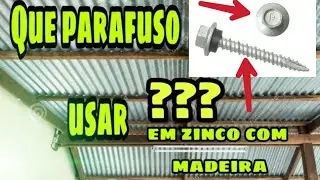 parafuso certo para telha de zinco na madeira (  fixar zinco na madeira)