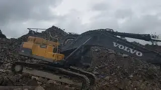 Crushing concrete, tesab volvo 380,460 l180