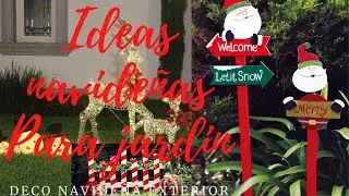 Decoraciones navideñas para jardín! #christmas #plants #garden #outdoors 
